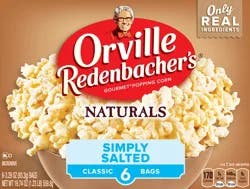 Orville Redenbacher's Naturals 6 Classic Bags Simply Salted Popping Corn 6 ea