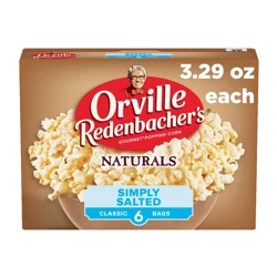 Orville Redenbacher''s Orville Redenbacher’s Microwave Popcorn, Naturals Simply Salted Popcorn, 3.3 oz., 6-Count
