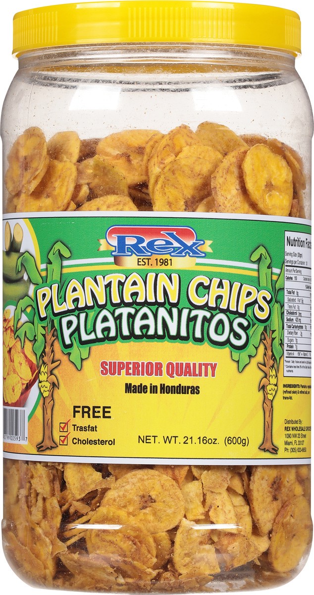 slide 9 of 9, Rex Plantain Chips 21.16 oz, 21.16 oz