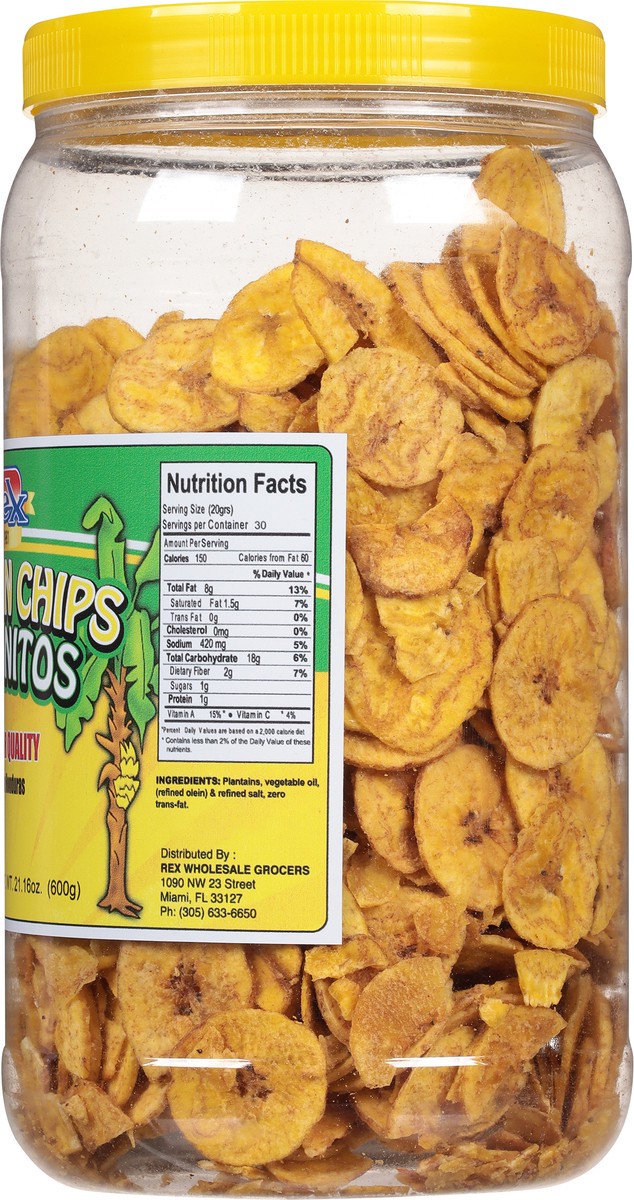 slide 6 of 9, Rex Plantain Chips 21.16 oz, 21.16 oz