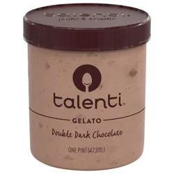 Talenti Gelato Double Dark Chocolate, 1 pint