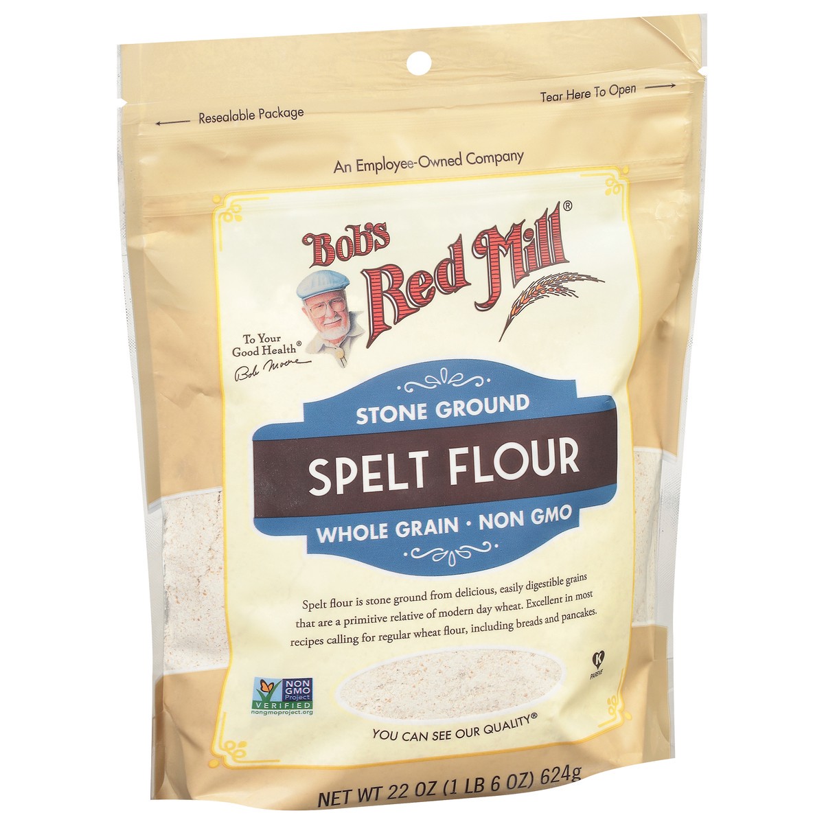 slide 2 of 9, Bob's Red Mill Spelt Flour, 22 oz