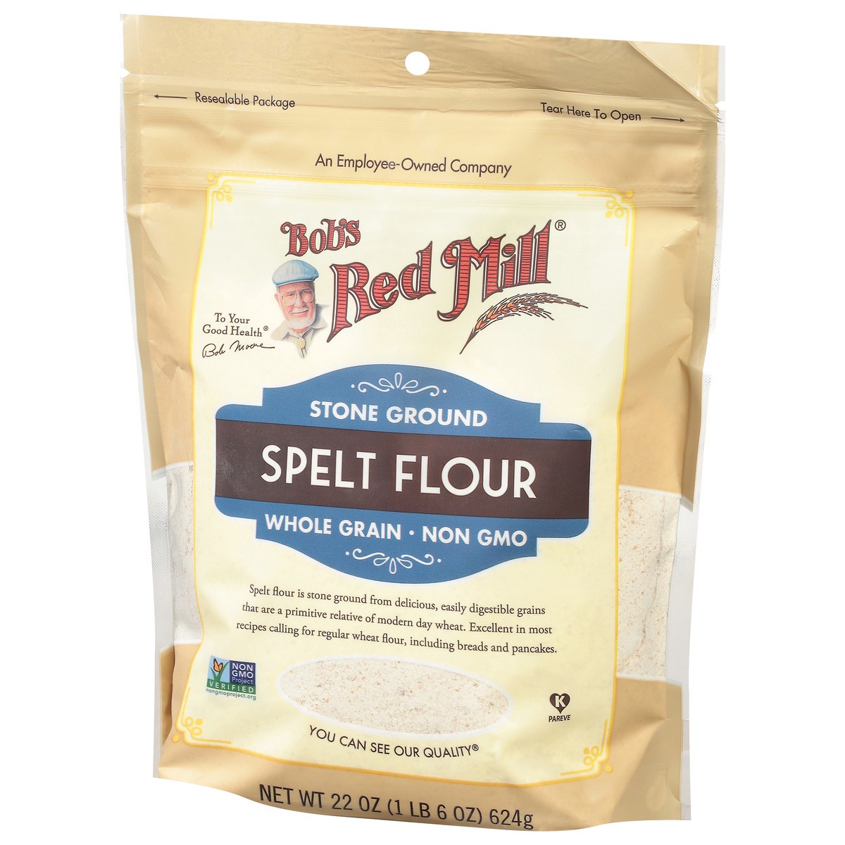 slide 3 of 9, Bob's Red Mill Spelt Flour, 22 oz