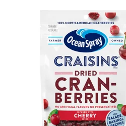 Ocean Spray 6oz Craisins Dried Cranberries- Cherry Flavor