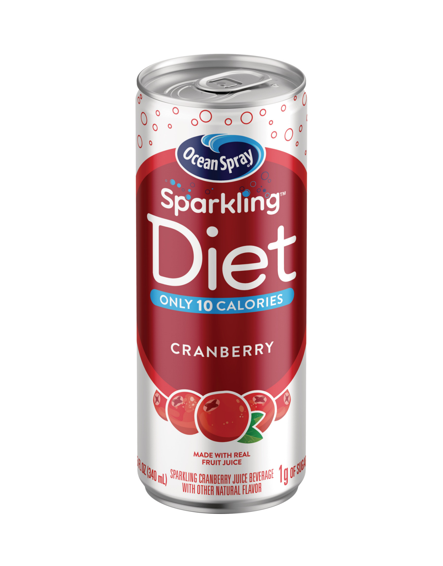 slide 1 of 6, Ocean Spray 4/11.5oz Diet Sparkling Cranberry, 4 ct; 11.5 fl oz