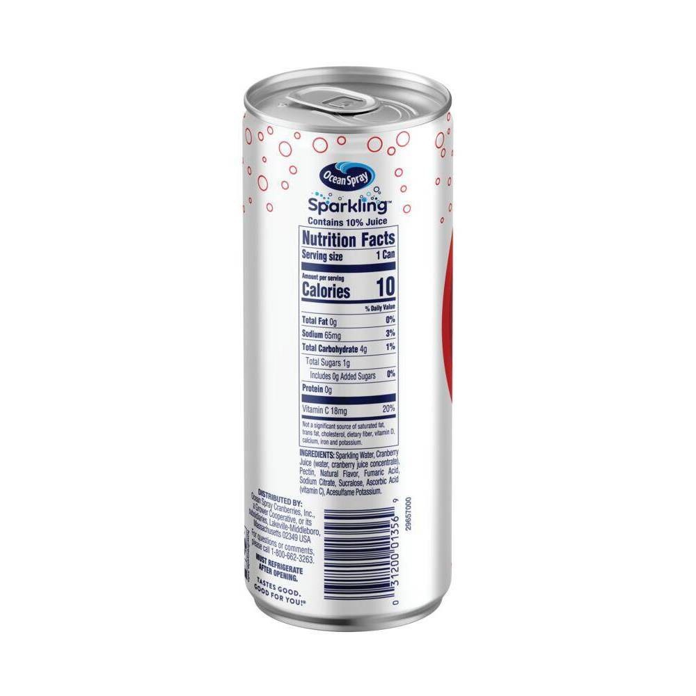 slide 4 of 4, Ocean Spray Sparkling Diet Cranberry - 4pk/11.5 fl oz Cans, 4 ct; 11.5 fl oz