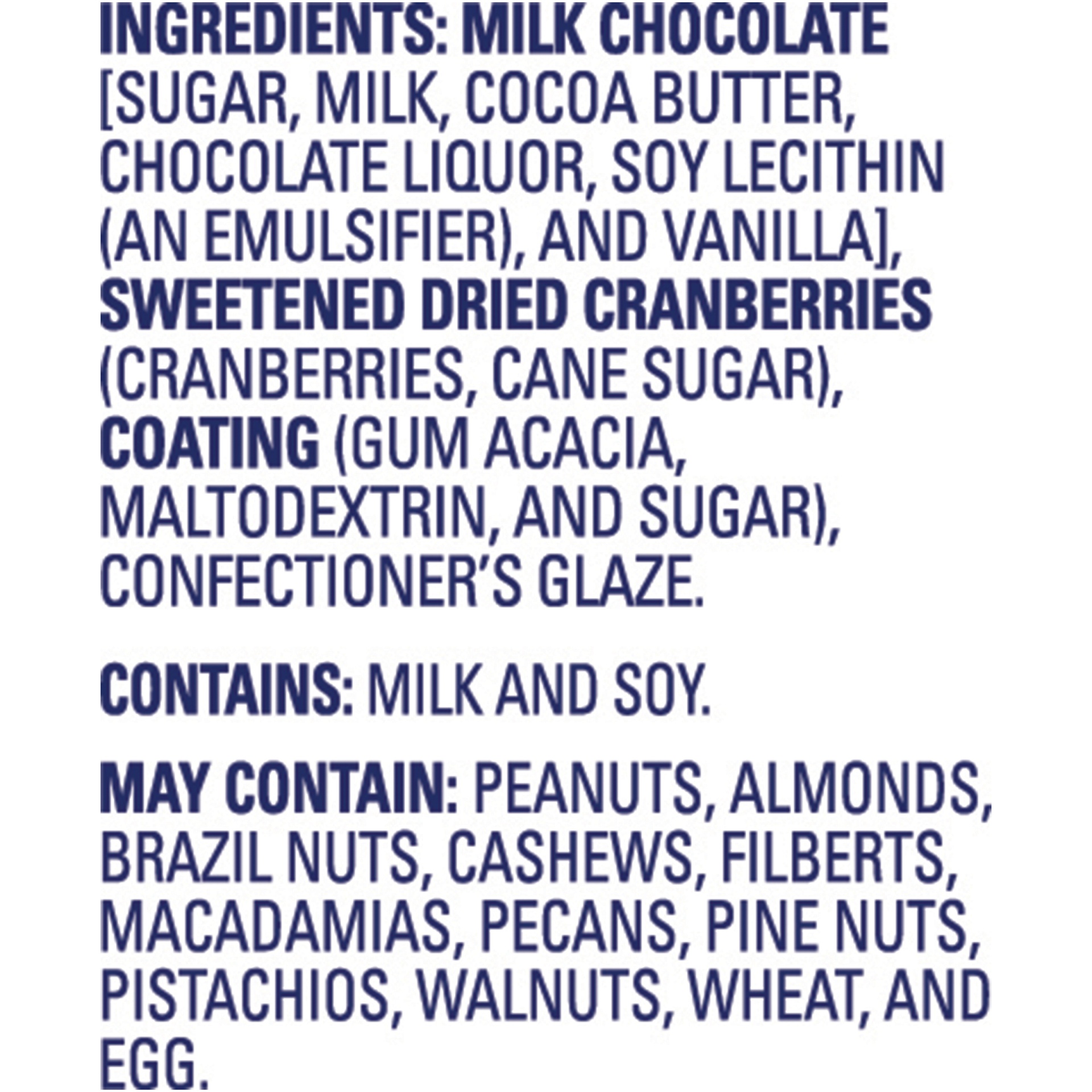 slide 7 of 7, Ocean Spray Craisins Milk Chocolate Covered Dried Cranberries, 3 oz