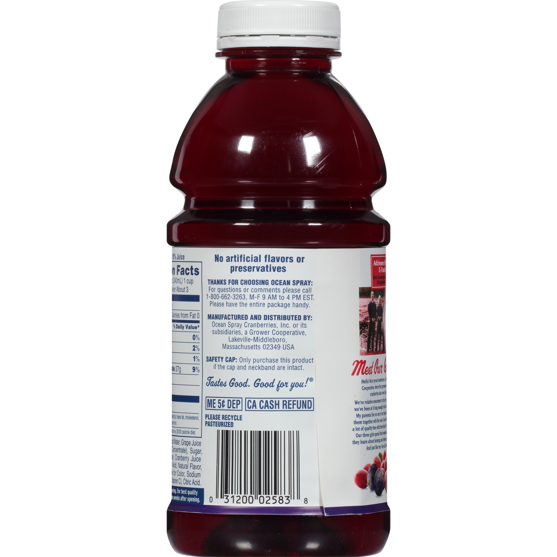 slide 4 of 6, Ocean Spray Cran-Grape Juice, 25 fl oz