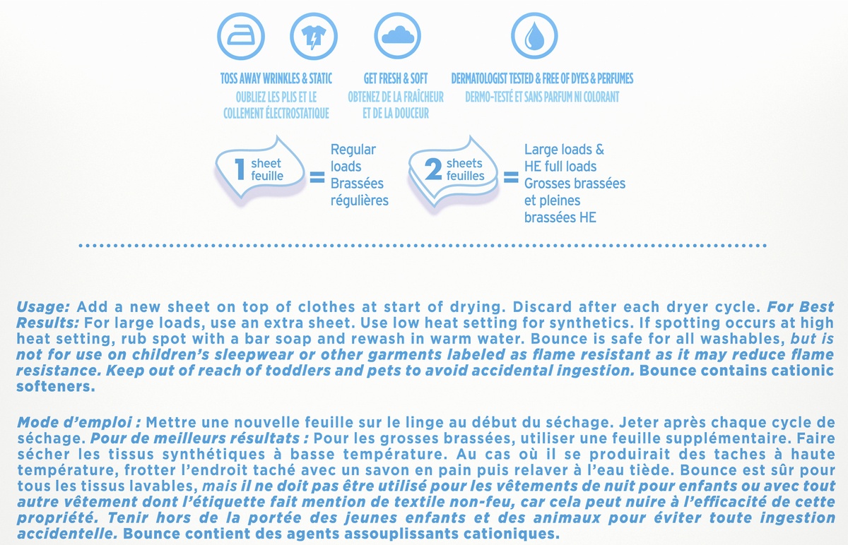 slide 2 of 3, Bounce Free Fabric Softener Sheets, 