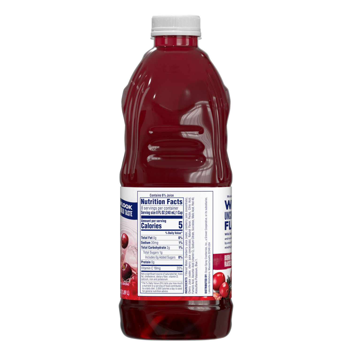 slide 3 of 3, Ocean Spray 64oz Diet Cranberry Cherry, 64 fl oz