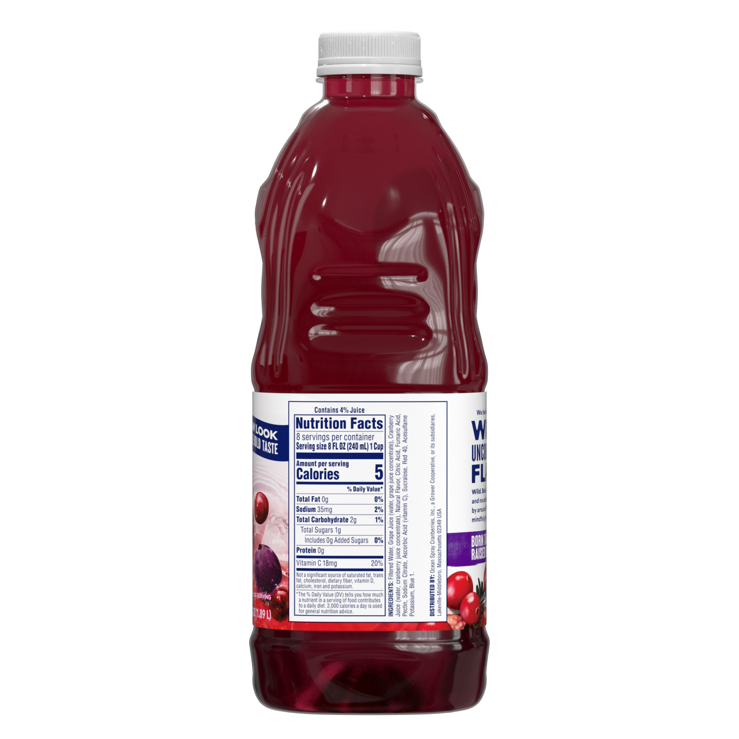 slide 3 of 3, Ocean Spray 3L White Cranberry Strawberry, 64 fl oz