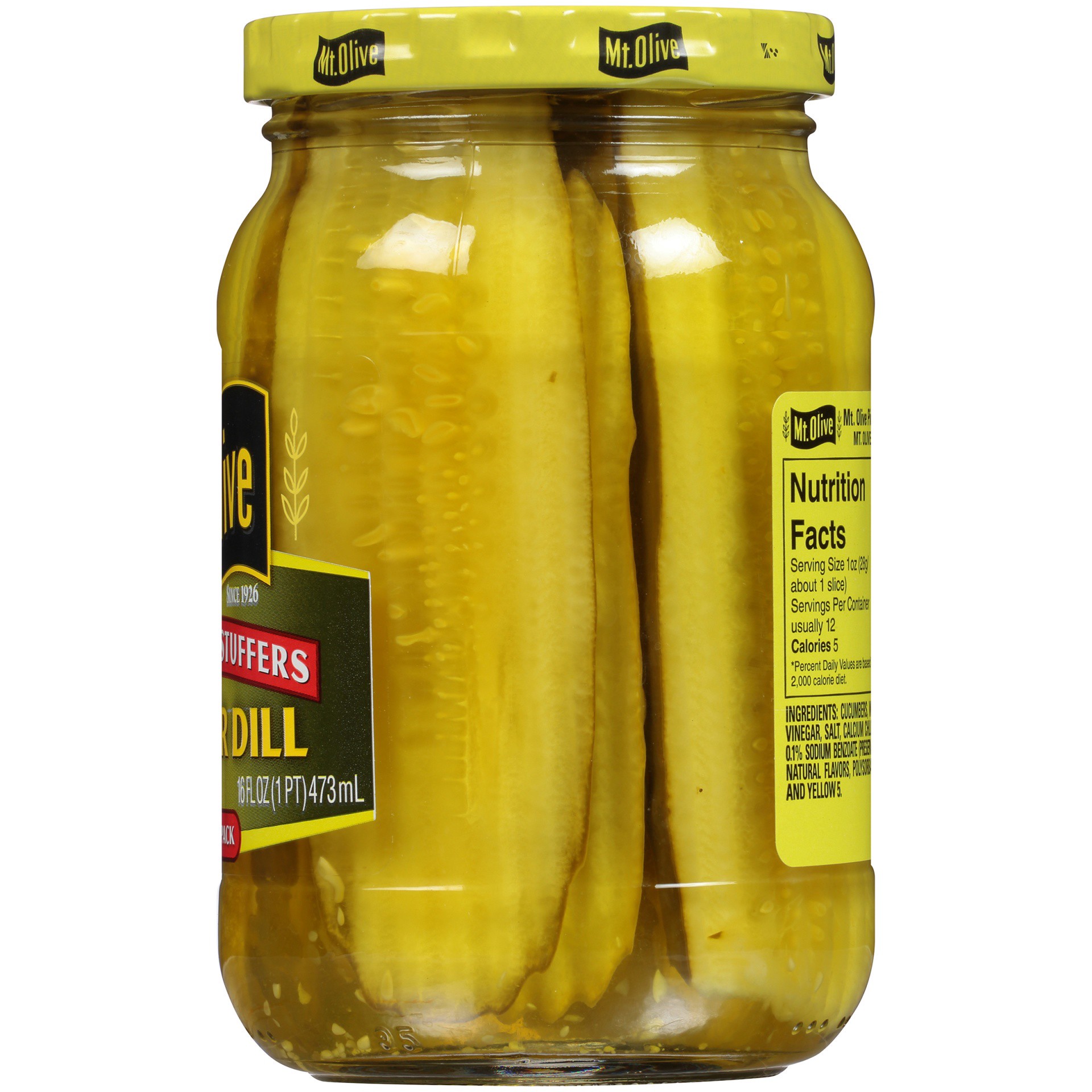 slide 4 of 6, Mt. Olive Sandwich Stuffers Kosher Dill Pickle Slices - 16 fl oz, 16 fl oz
