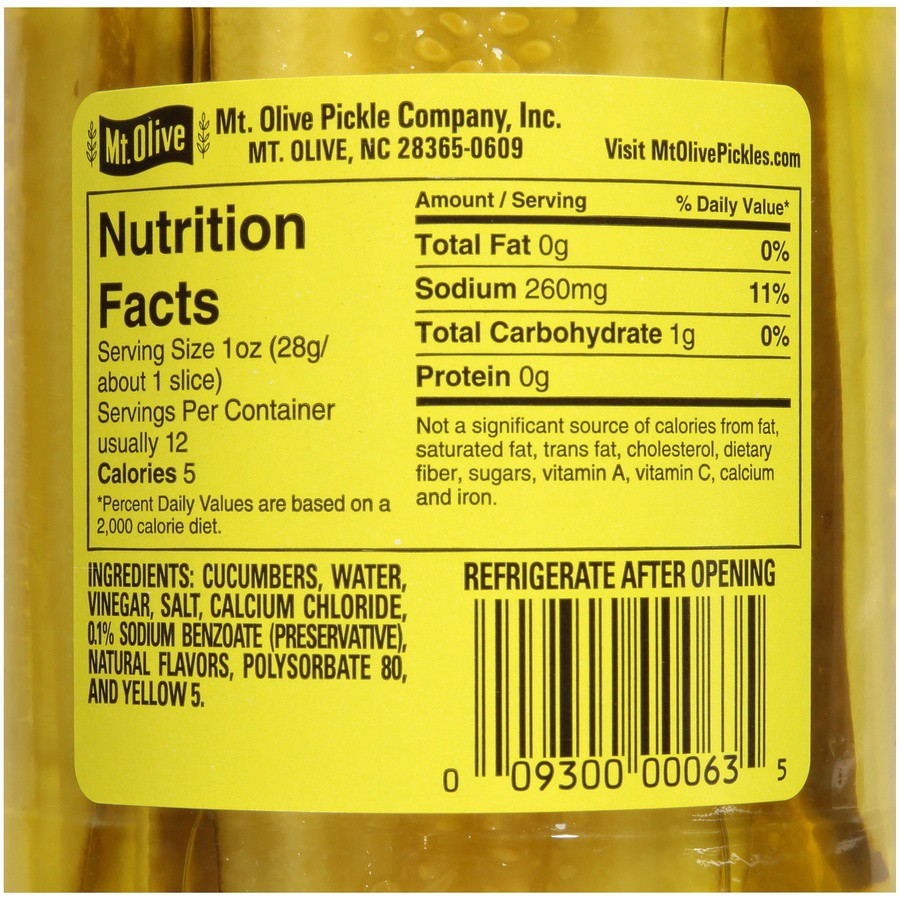 slide 5 of 6, Mt. Olive Sandwich Stuffers Kosher Dill Pickle Slices - 16 fl oz, 16 fl oz