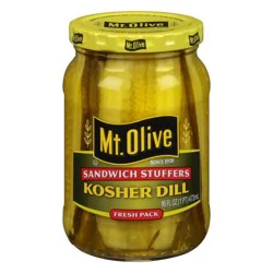 Mt. Olive Sandwich Stuffers Kosher Dill Pickle Slices - 16 fl oz