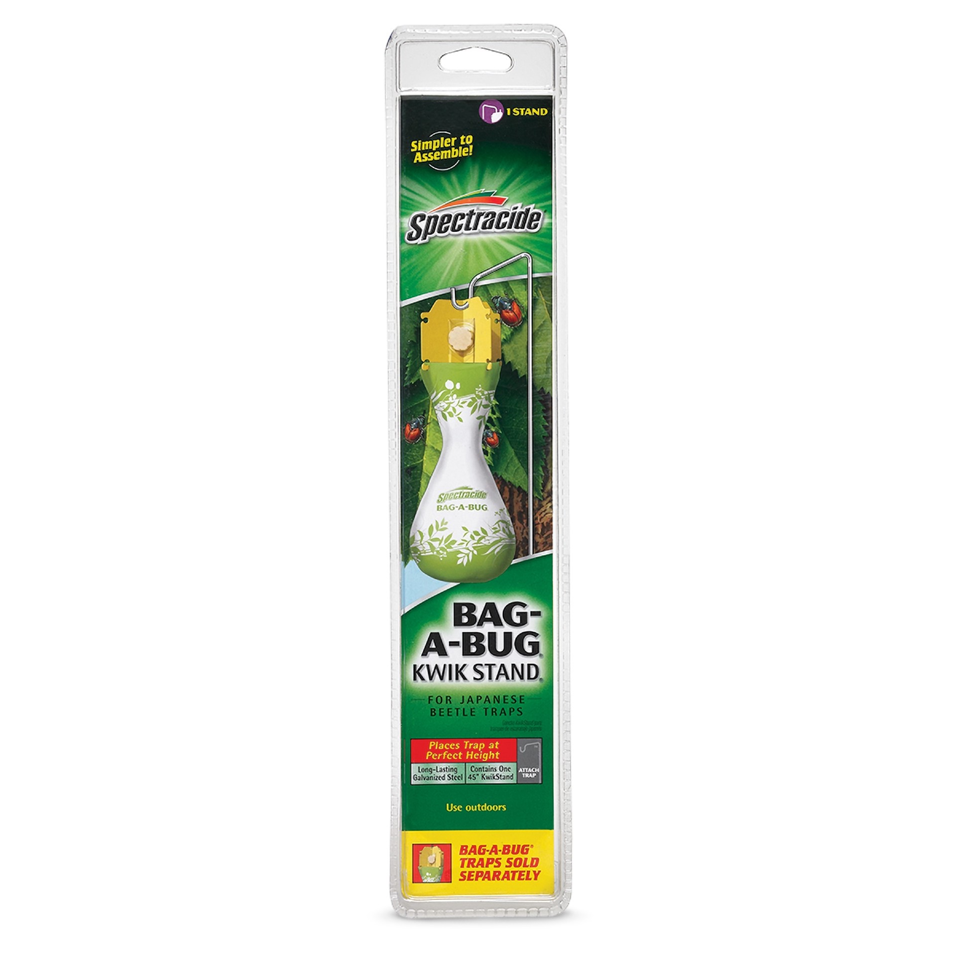 slide 1 of 6, Spectracide Bag-A-Bug Kwik Stand for Japanese Beetle Outdoor Insect trap, 1 ct