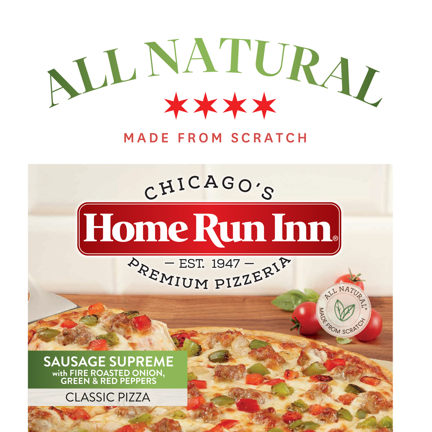 slide 4 of 6, Home Run Inn Sausage Supreme Classic Crust Frozen Pizza, 33 oz