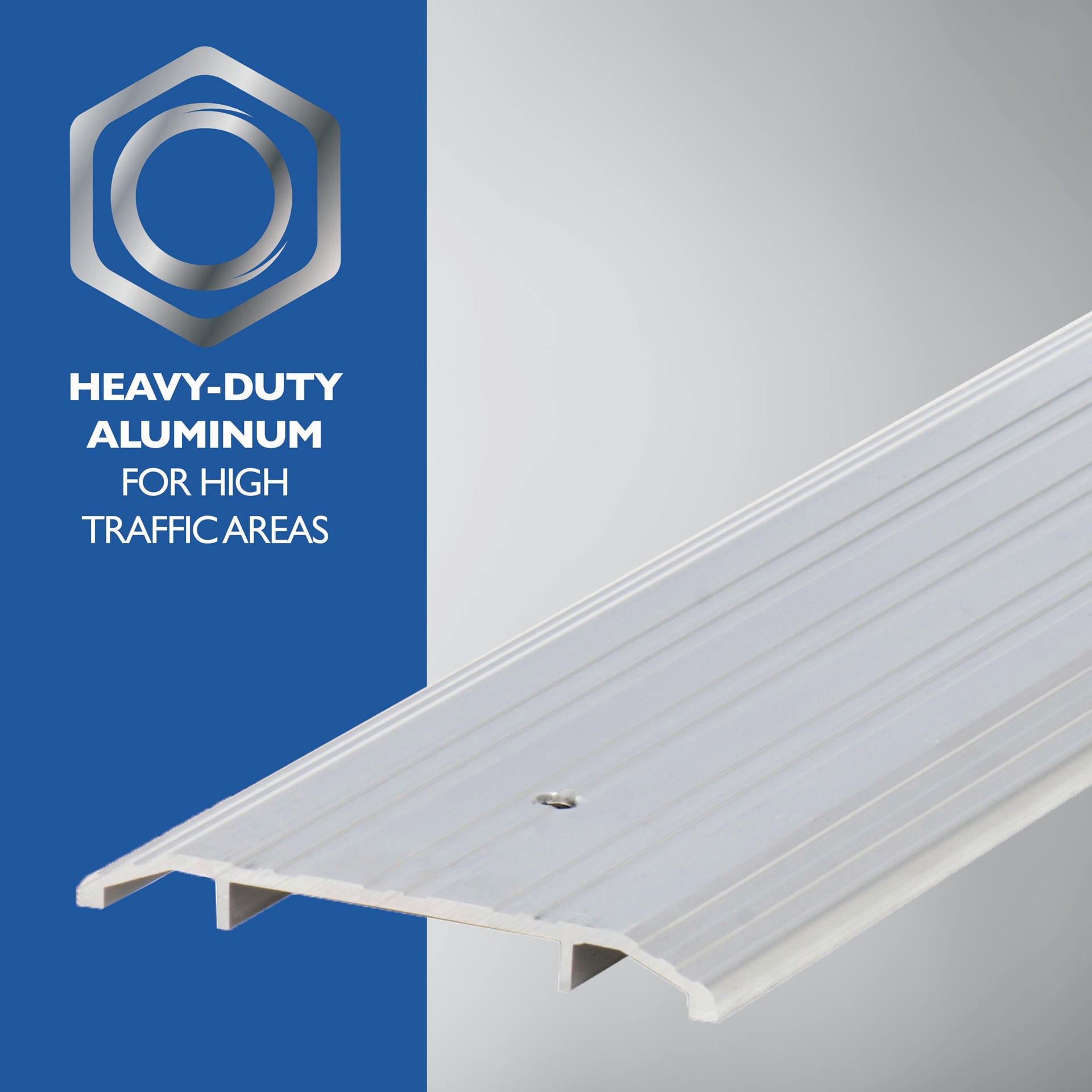 slide 4 of 6, M-D 36-in x 6-in Aluminum Door threshold (Install with Screws), 1 ct