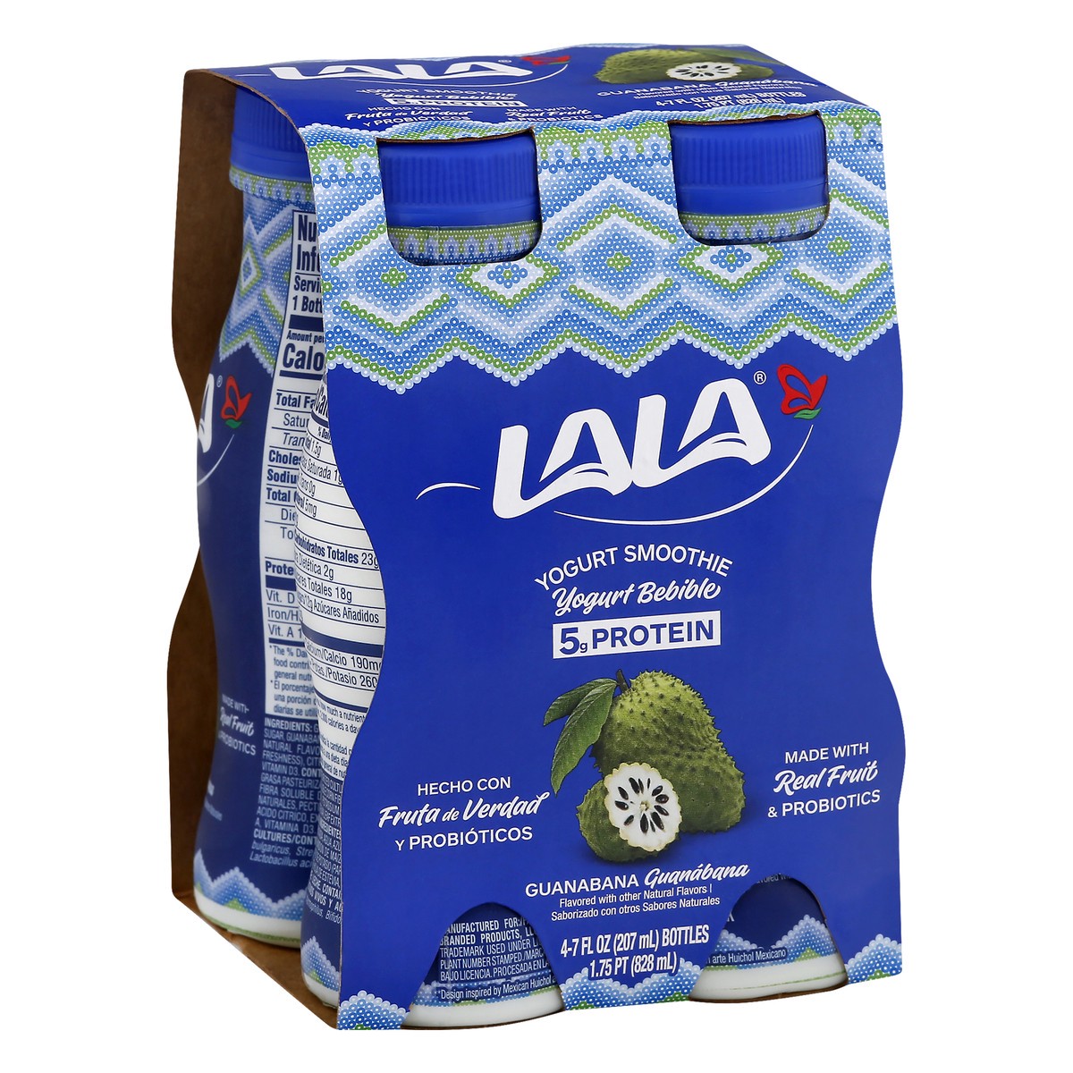 slide 2 of 9, LALA Guanabana Yogurt Smoothie 4 ea, 4 ct; 7 fl oz