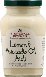 Stonewall Kitchen Lemon & Avocado Oil Aioli 291 g