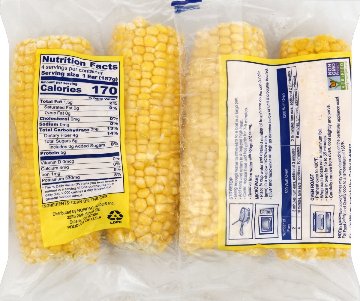 slide 2 of 6, Flav-R-Pac Corn 4 ea, 4 ct