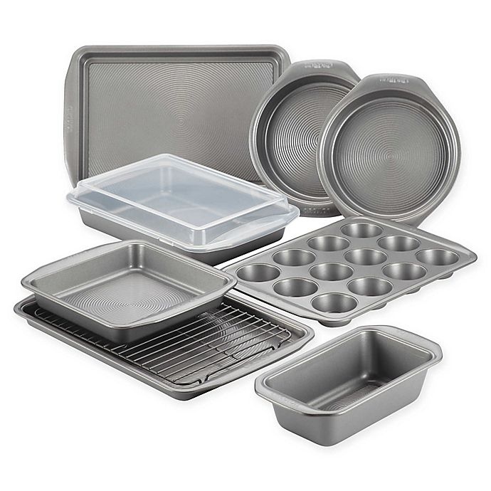 slide 1 of 11, Circulon Total Non-Stick Bakeware Set - Grey, 10 ct