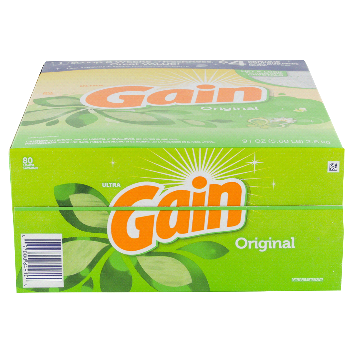 slide 6 of 6, Gain +Aroma Boost Ultra Original Powder Detergent 80 80 ea, 91 oz