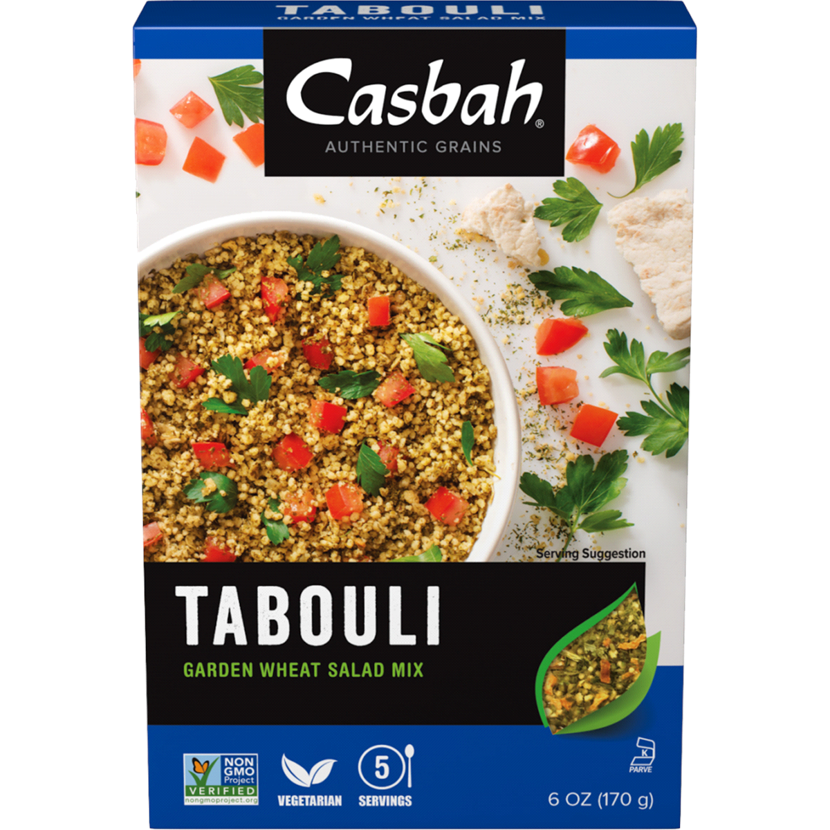 slide 1 of 4, Casbah Tabouli Garden Wheat Salad Mix, 6 oz