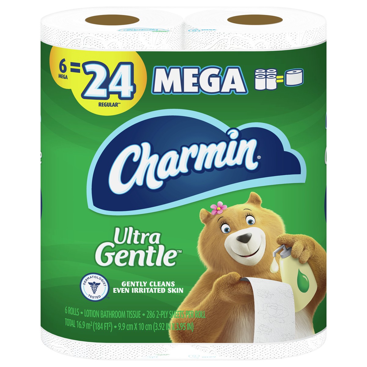 slide 1 of 5, Charmin Ultra Gentle Toilet Paper, 6 Mega Rolls, 286 Sheets Per Roll, 6 ct