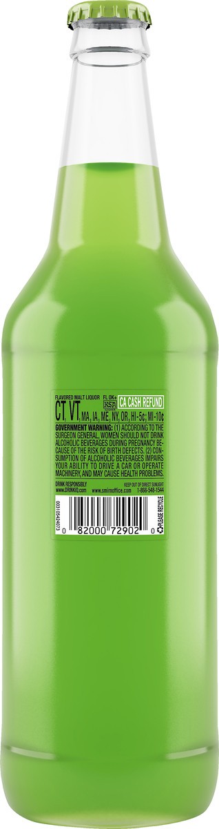 slide 2 of 3, Smirnoff Ice Green Apple Beer 24 oz, 24 oz