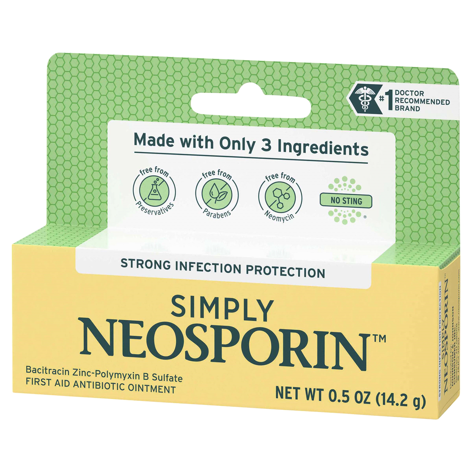 slide 1 of 5, Neosporin Simply First Aid Antibiotic Ointment 0.5 oz, 0.5 oz