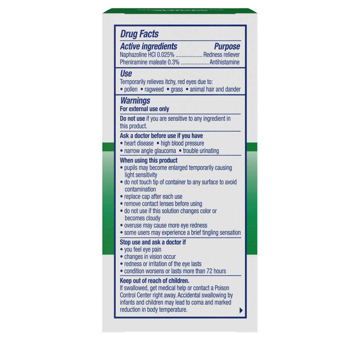 slide 6 of 8, Visine Allergy Relief Multi-Action Anti Itch Eye Drops, 2 x 0.5 fl. oz, 1 fl oz