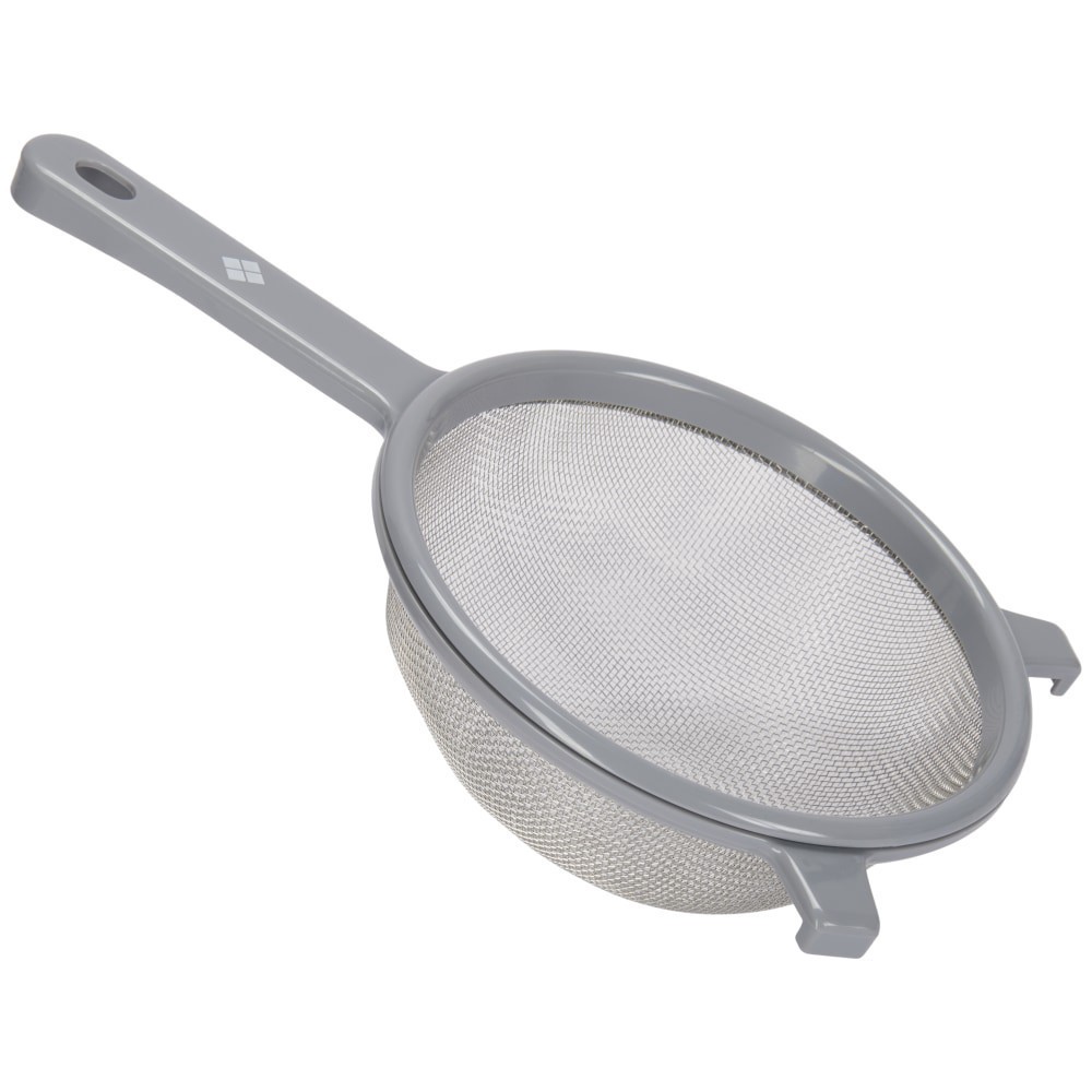 slide 4 of 4, Everyday Living 8in Mesh Stainless Steel Strainer, 8 in