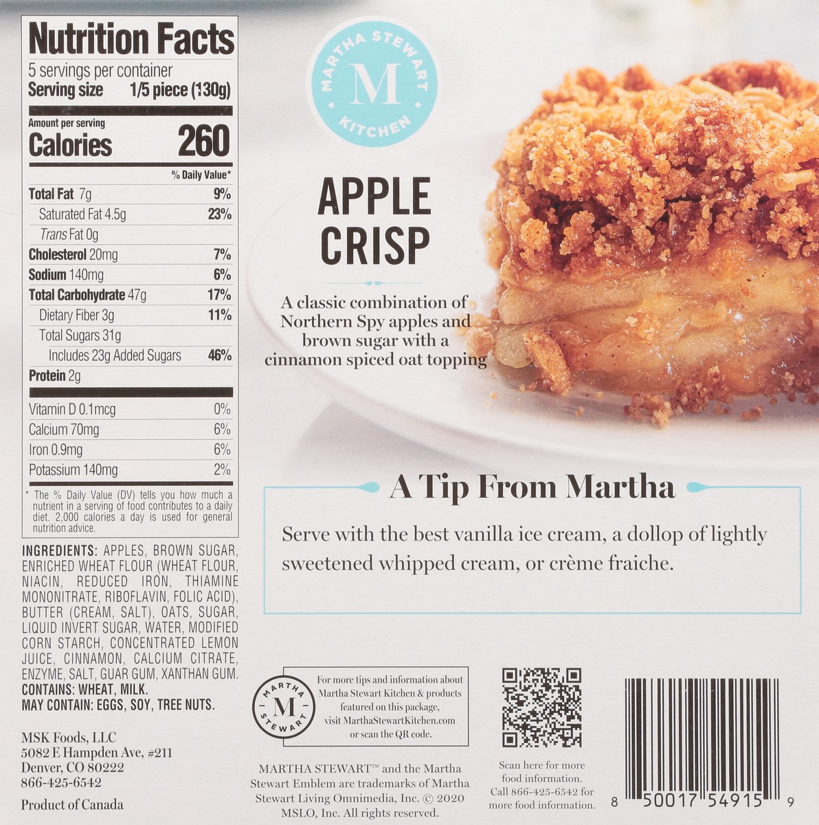 slide 5 of 9, Martha Stewart Kitchen Ready To Bake Apple Crisp, 23 oz