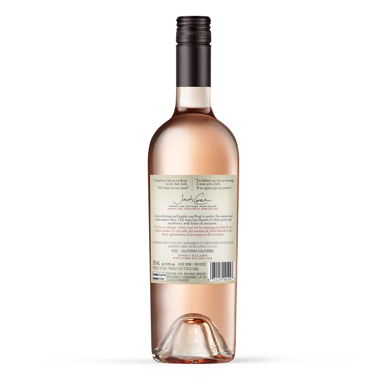 slide 2 of 2, Josh Cellars Rose Wine, 750 ml