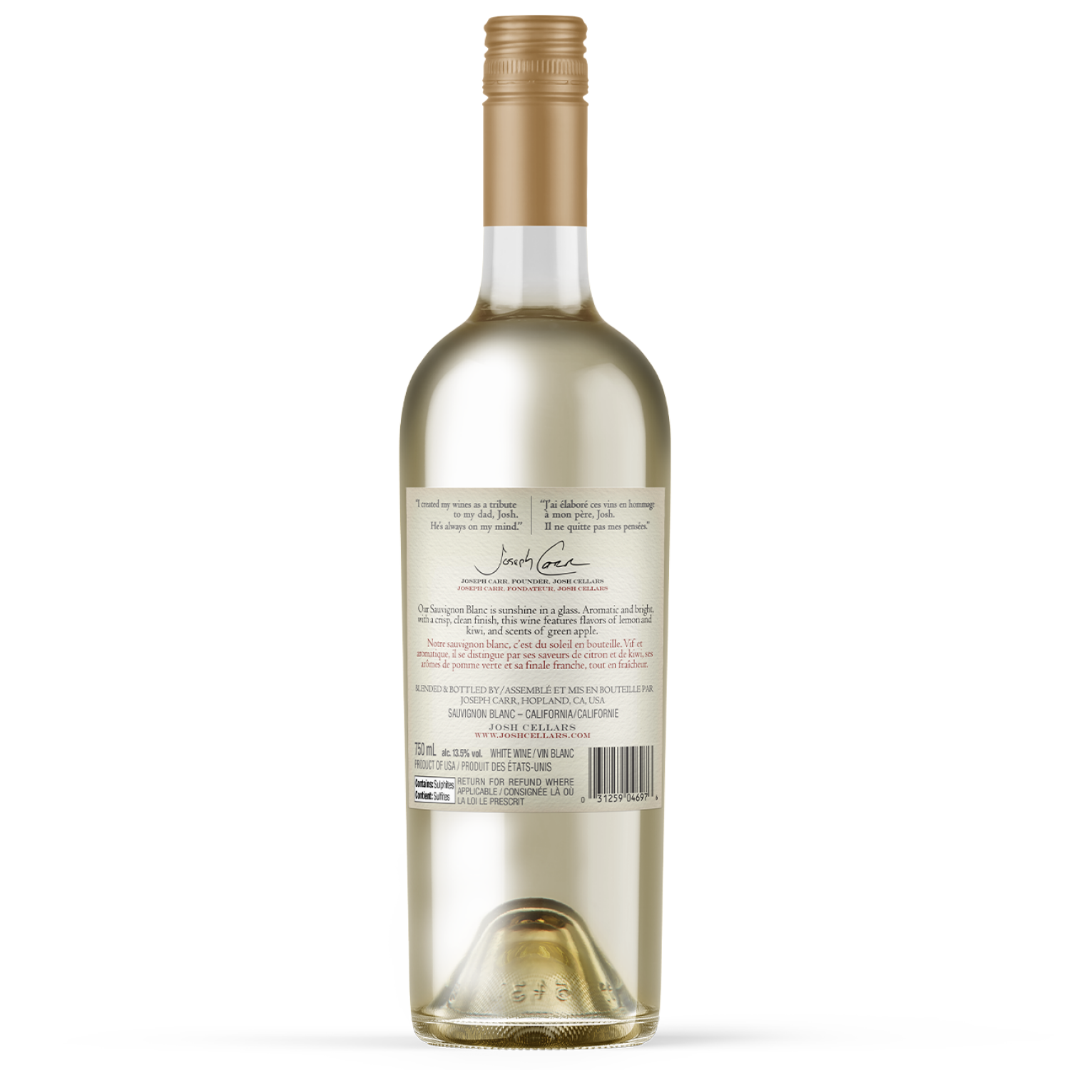slide 2 of 2, Josh Cellars Sauvignon Blanc, 750 ml