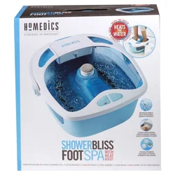 HoMedics Shower Bliss Foot Spa With Heat Boost Power