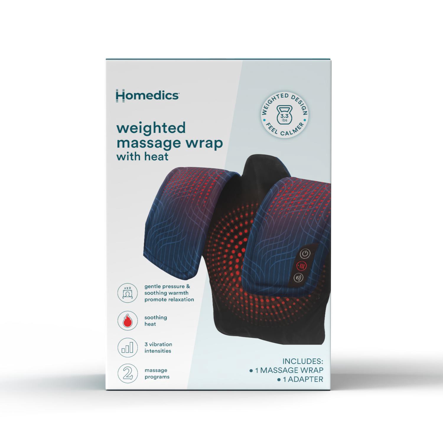 slide 1 of 1, Homedics® Weighted Massage Wrap With Heat, 1 ct