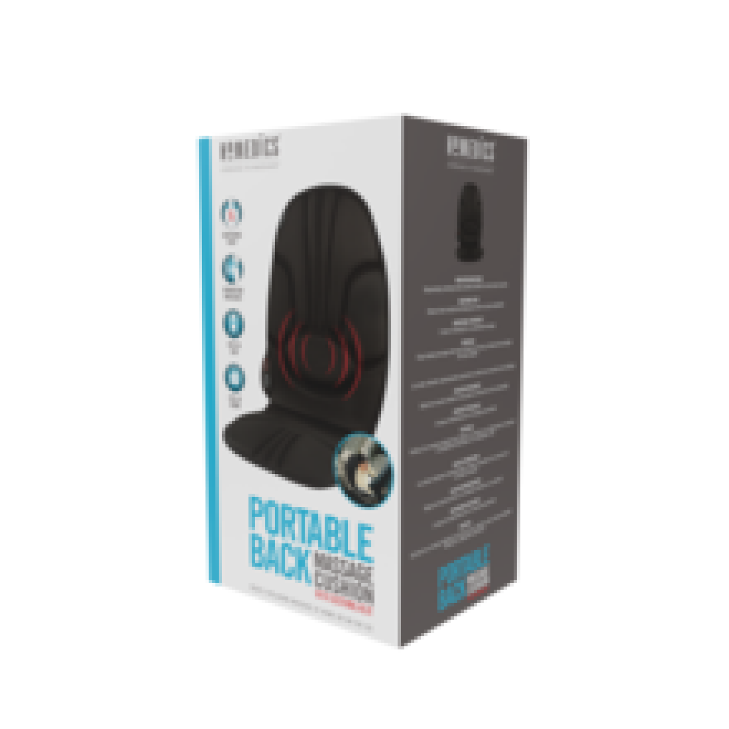 slide 2 of 5, Homedics® Portable Back Massage Cushion, 1 ct