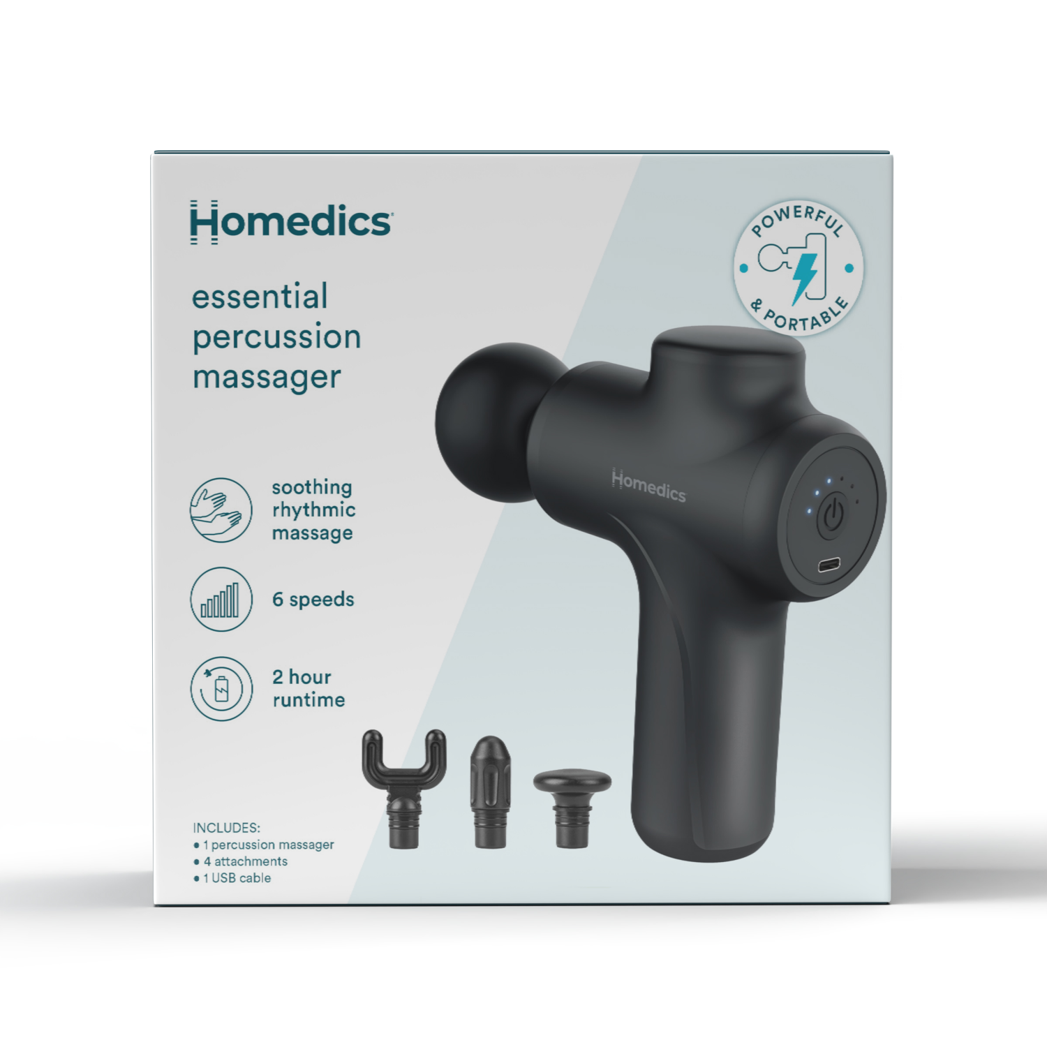 slide 2 of 2, Homedics Handheld Massage Gun, 1 ct