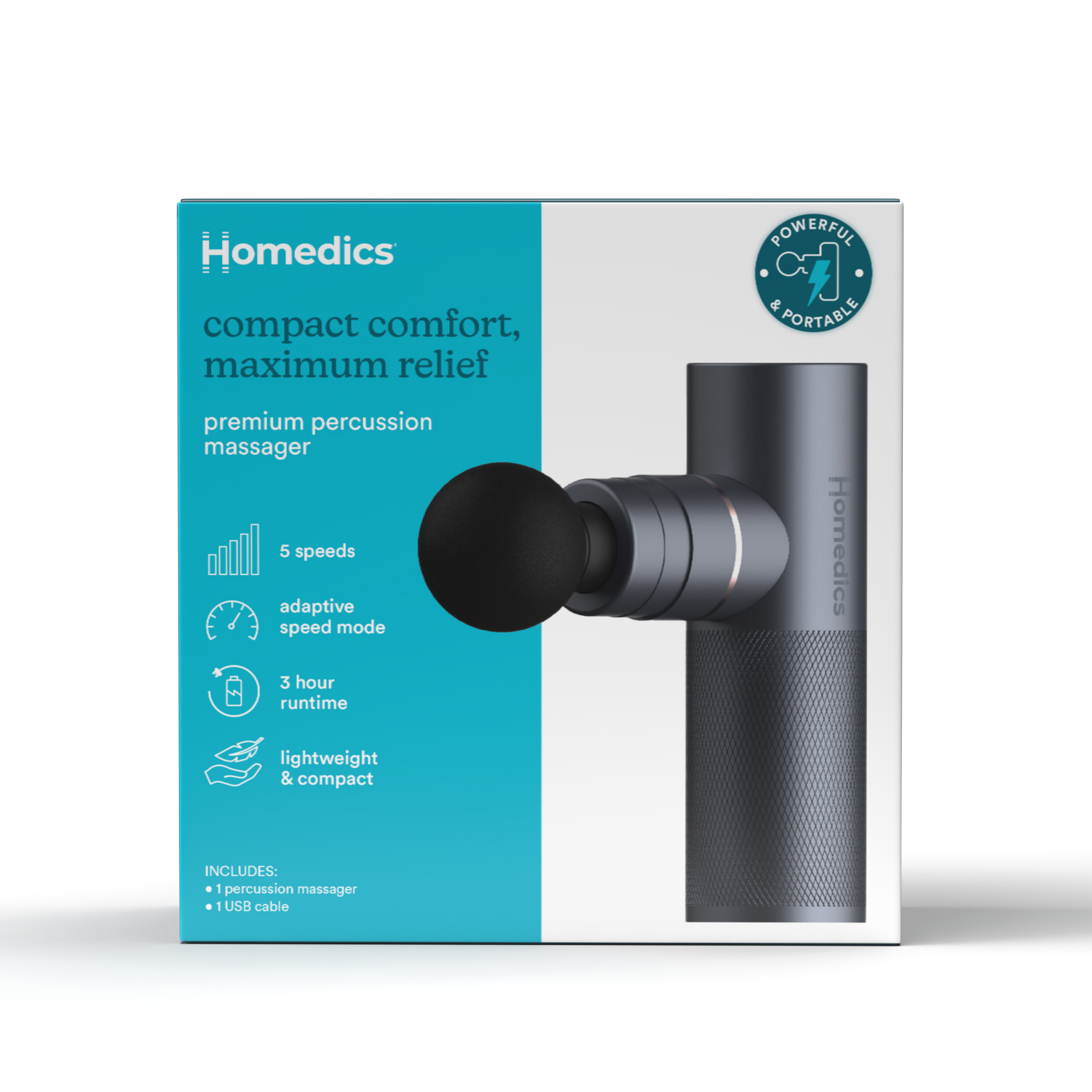 slide 2 of 2, Homedics® Premium Percussion Massager, 1 ct