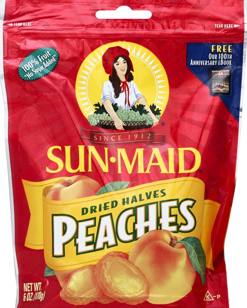 slide 1 of 3, Sun-Maid Peaches 6 oz, 6 oz