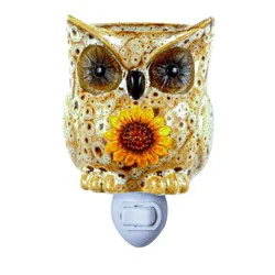 Oak & Rye Spotted Owl Mini Wax Warmer - Brown/White