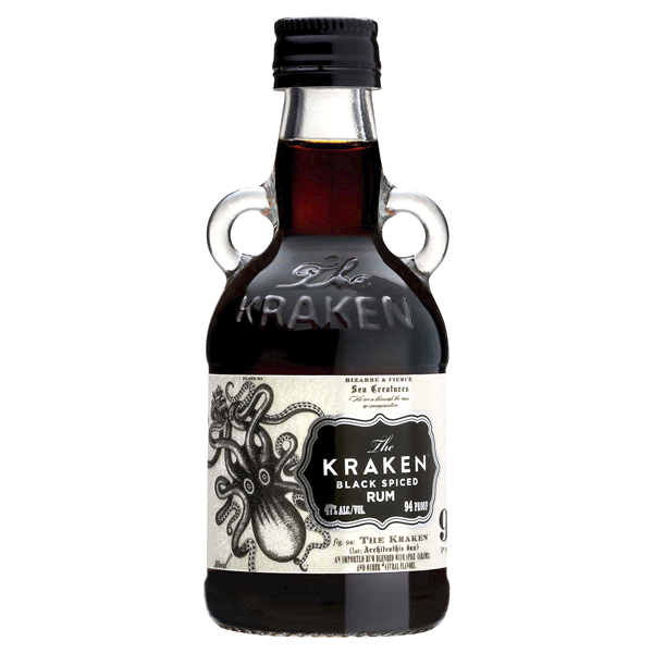 slide 1 of 1, Kraken Black Spiced Rum, 50 ml