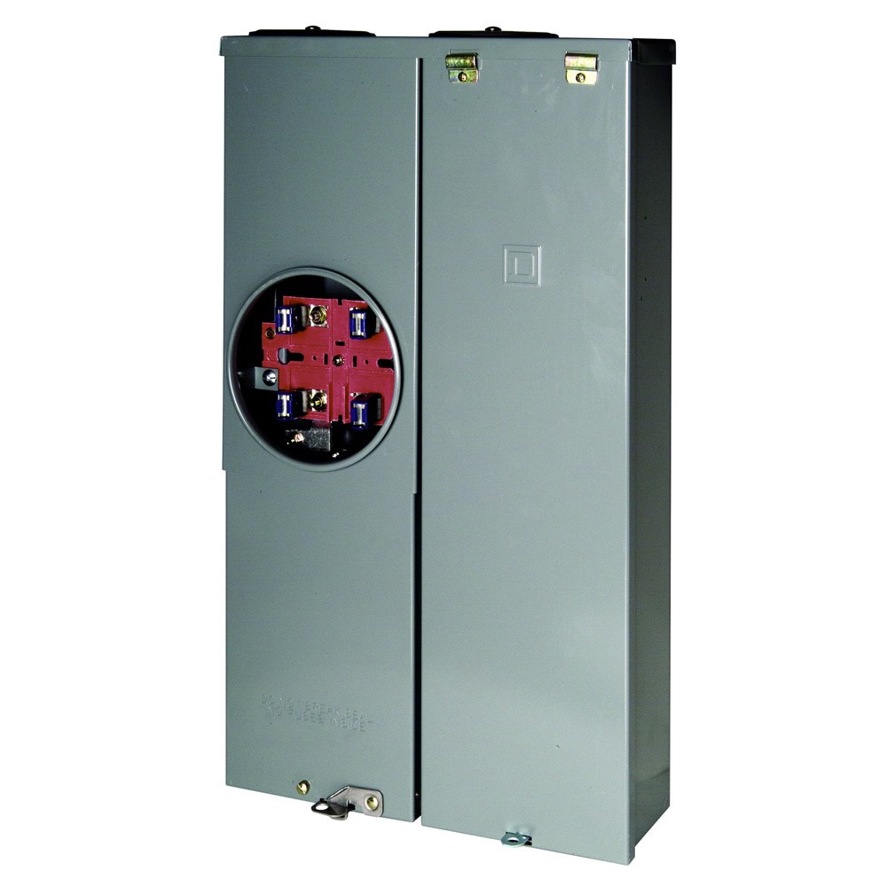 slide 1 of 6, Square D 125-Amp 8-Spaces 8-Circuit Outdoor Main Breaker Meter Combo Load Center, 1 ct
