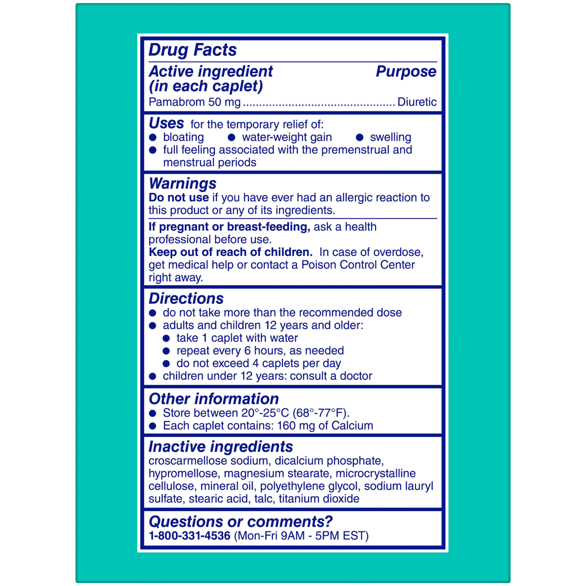 slide 25 of 29, Midol Caplets Bloat Relief 30 ea, 30 ct