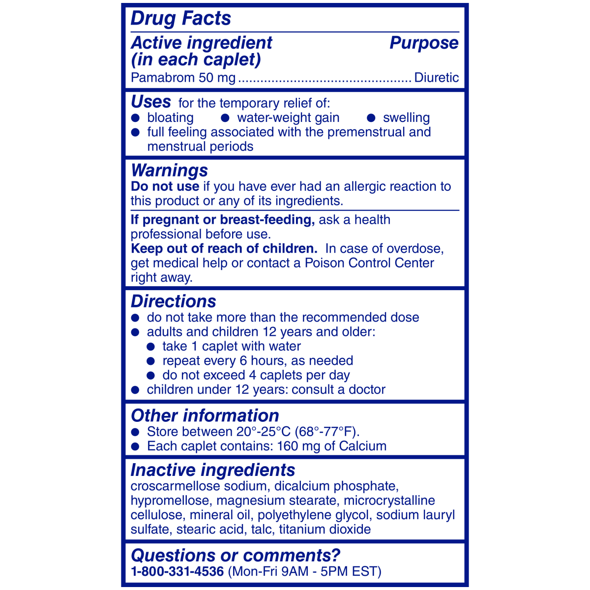 slide 4 of 29, Midol Caplets Bloat Relief 30 ea, 30 ct