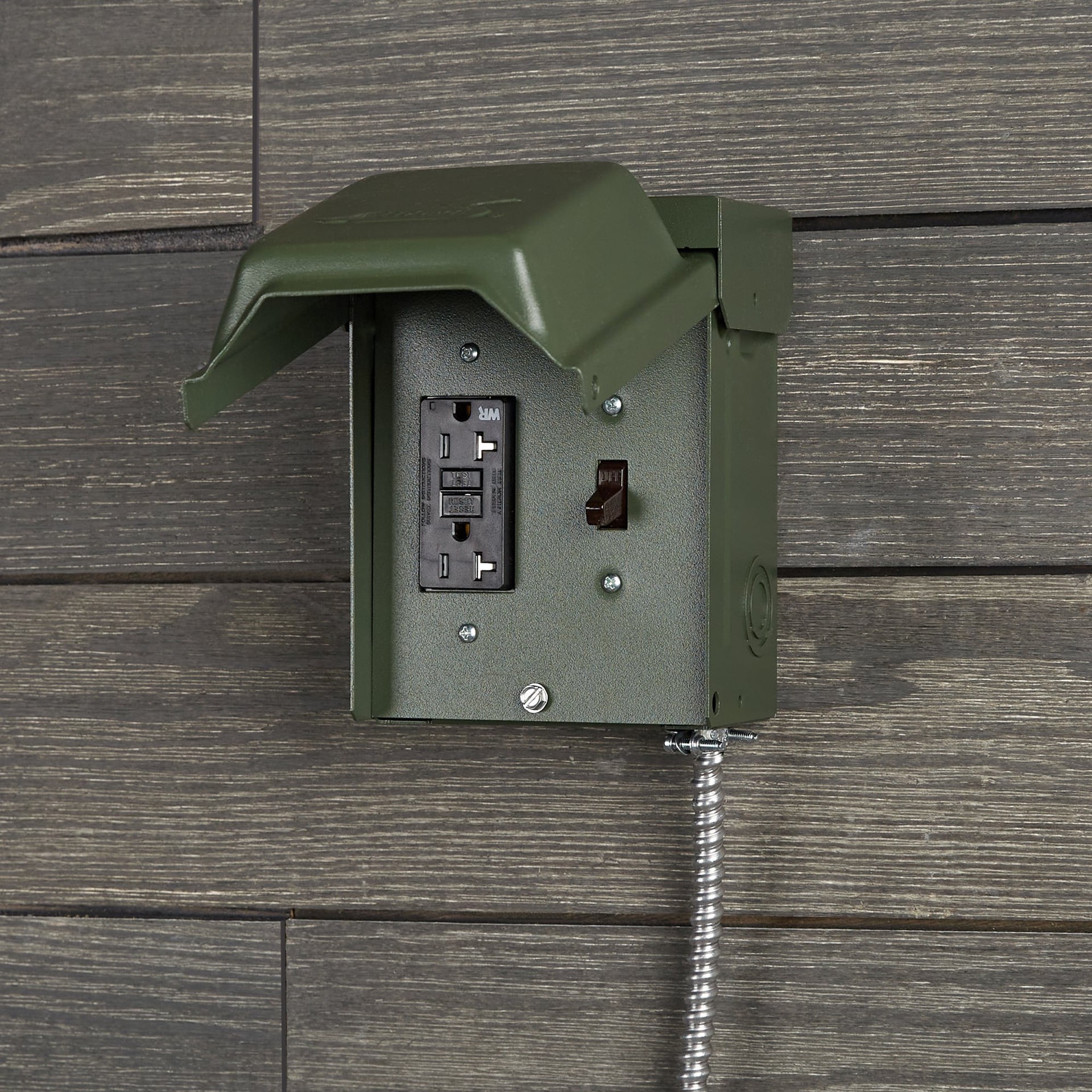 slide 3 of 6, GE 20 Amp Single phase (124V/240V) Non-fusible Outdoor Light-duty Enclosed molded case switch Disconnect, 1 ct