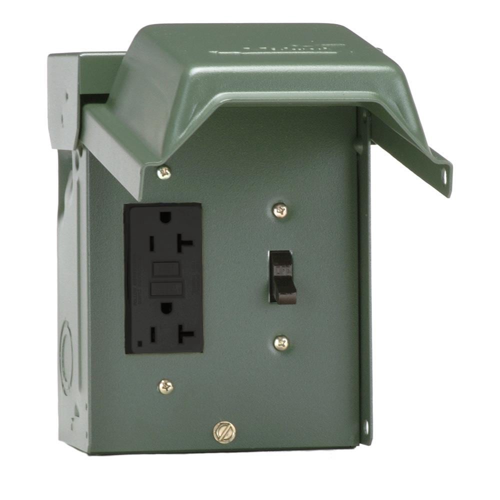 slide 4 of 6, GE 20 Amp Single phase (124V/240V) Non-fusible Outdoor Light-duty Enclosed molded case switch Disconnect, 1 ct