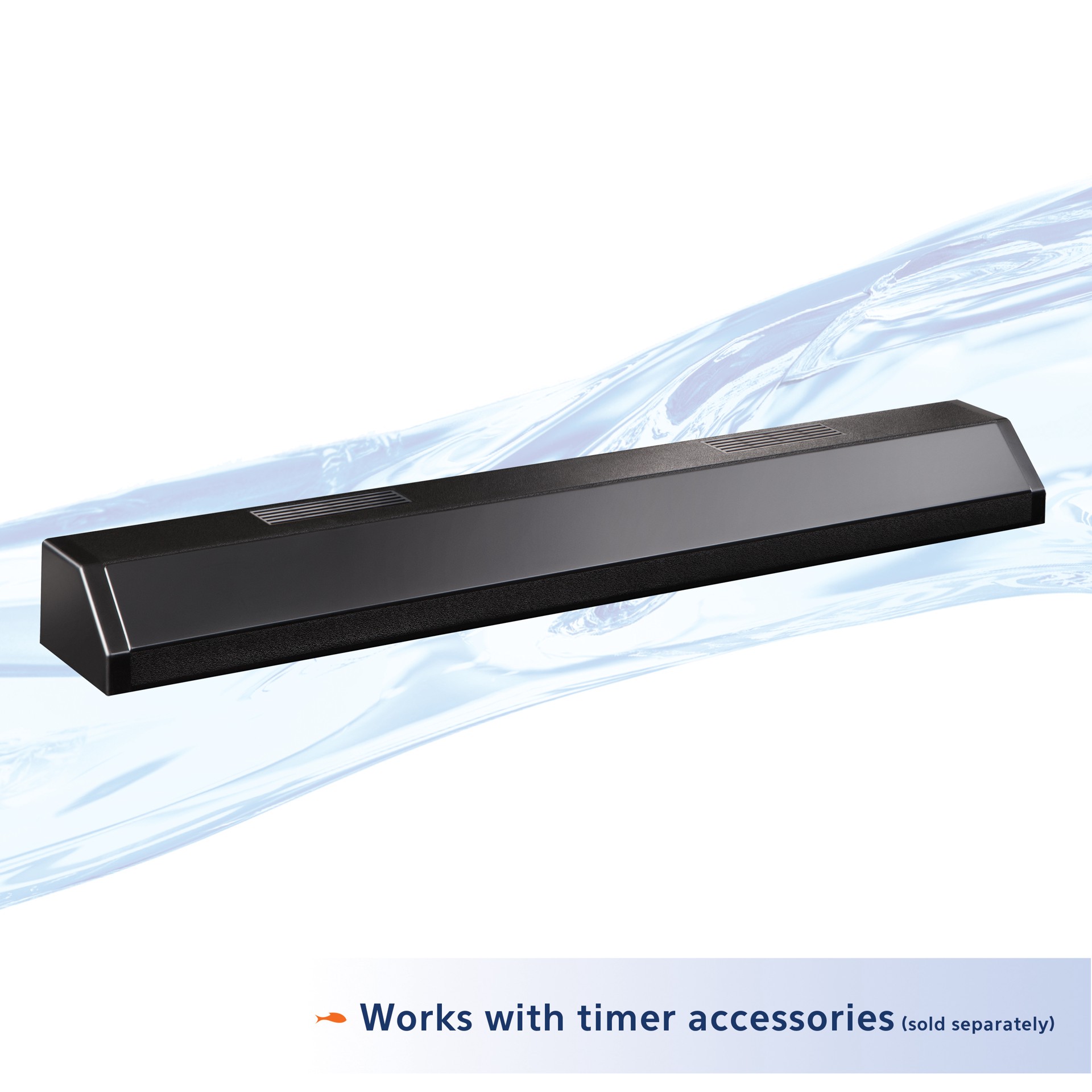 slide 4 of 4, Aqueon T8 Fluorescent Strip Lights Black 30 Inches, 30 in