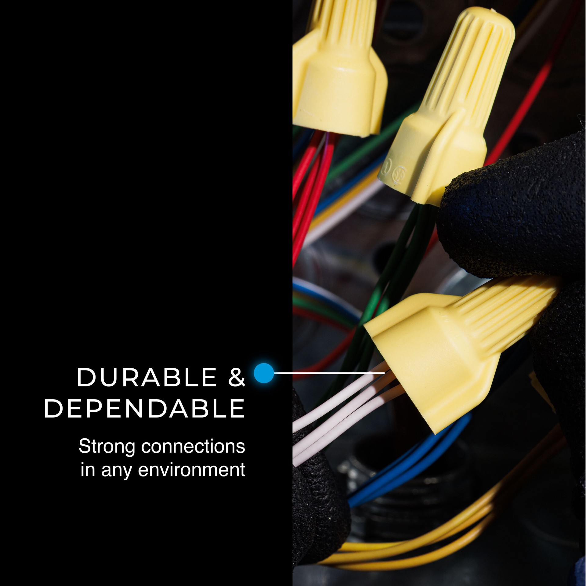 slide 3 of 6, IDEAL Wing Wire Connectors Yellow ( 25 -Pack ), 1 ct